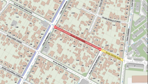 Se închide pe rând: Strada Anton Pann intră în reparații până în mai