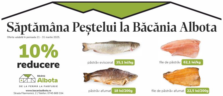 Săptămâna Peștelui la Băcănia Albota