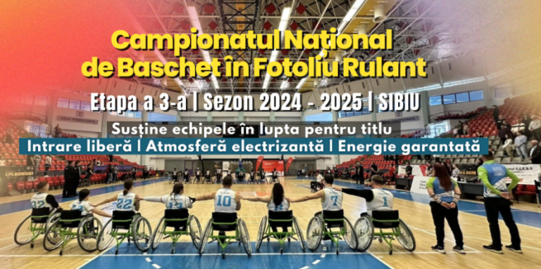 Campionatul Național de Baschet în Fotoliu Rulant revine cu etapa a 3-a
