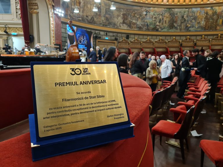 Filarmonica de Stat Sibiu, premiată la Gala Aniversară UCIMR 30