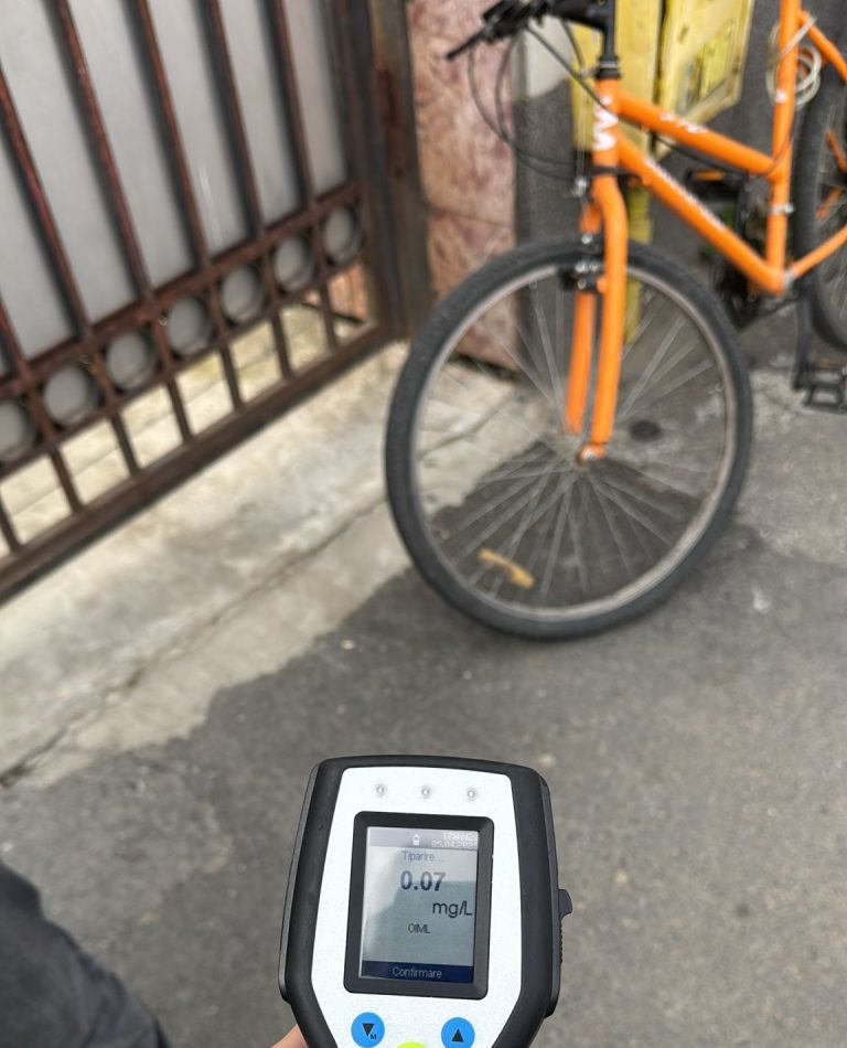 Bicicliștii din județul Sibiu, controlați de polițiști. Unul a avut o alcoolemie de aproape 2 la mie
