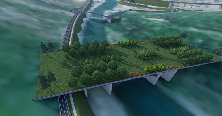 La Cornetu va fi construit cel mai mare pod din țară, pentru ca animalele din munți să treacă Oltul