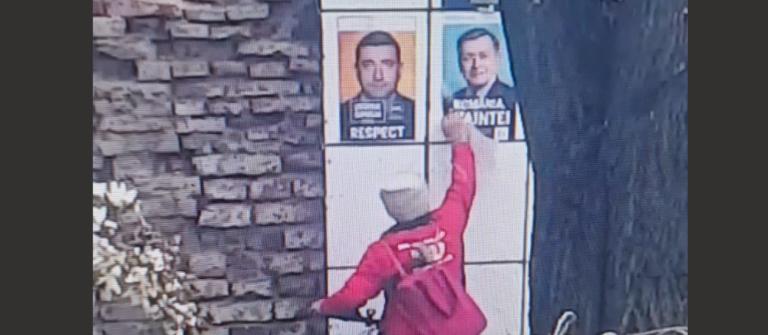 Poliția Locală Sibiu monitorizează panourile electorale: primele cazuri de vandalism, din prima zi de campanie