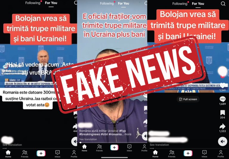 FOTO: Fake News în toată țara. România NU trimite trupe în Ucraina