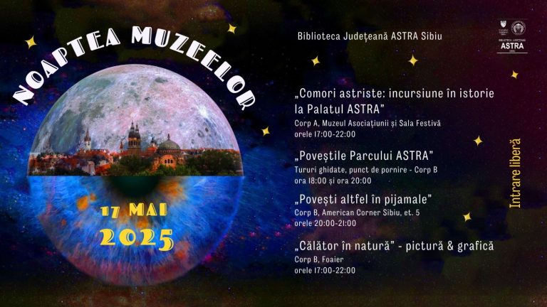 Ce faceți de Noaptea Muzeelor? Biblioteca Județeană ASTRA Sibiu v-a pregătit o surpriză