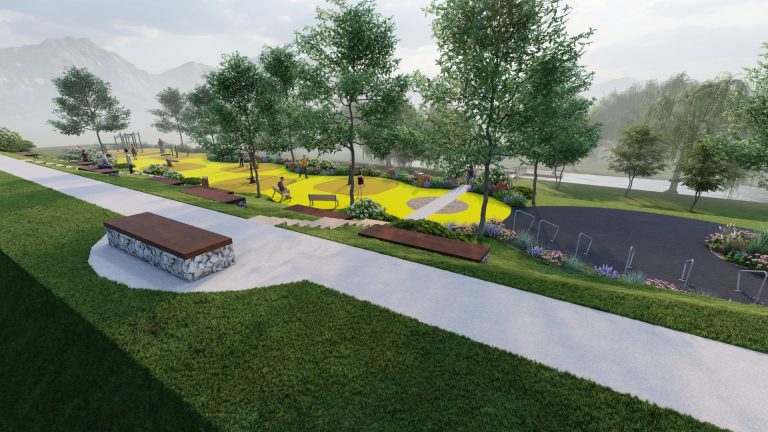 FOTO: Încă un pas important pentru amenajarea malurilor Târnavei Mari și realizarea unei zone de promenadă în Mediaș