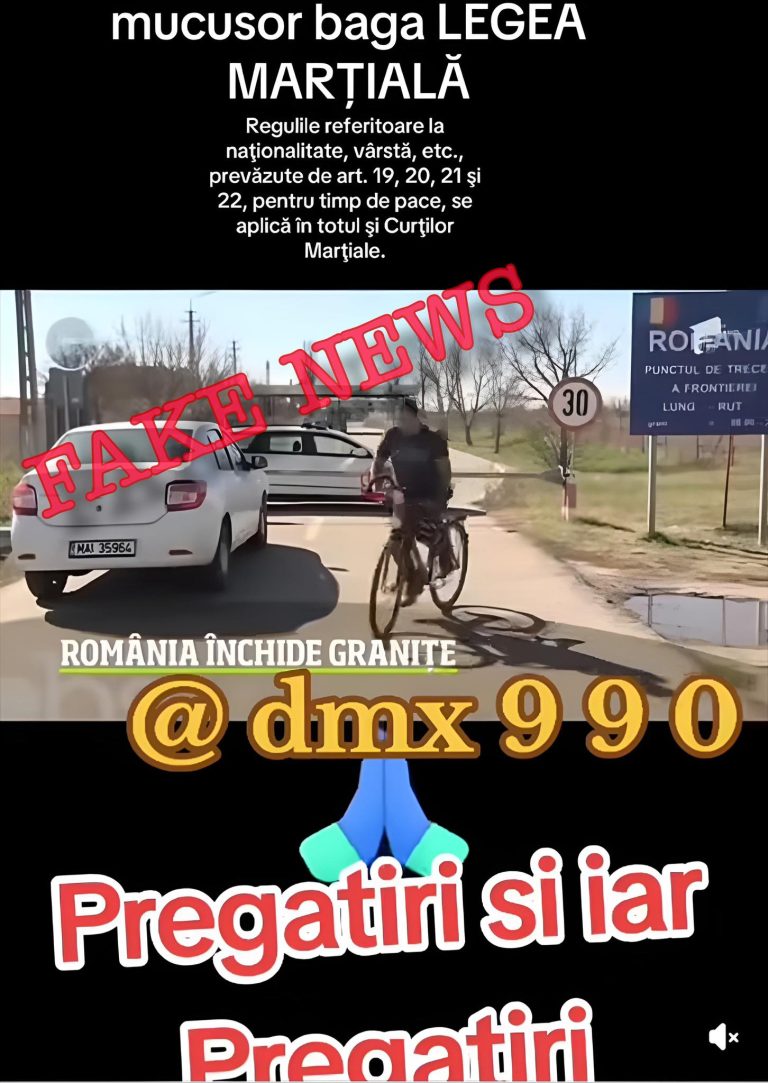 ULTIMA ORĂ/FOTO: NU se închid granițele României. Un nou fake news face ravagii pe internet