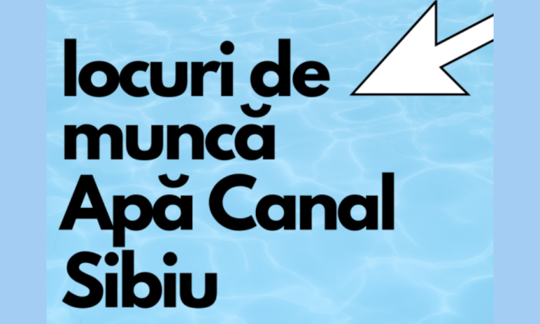 Apă Canal Sibiu angajează
