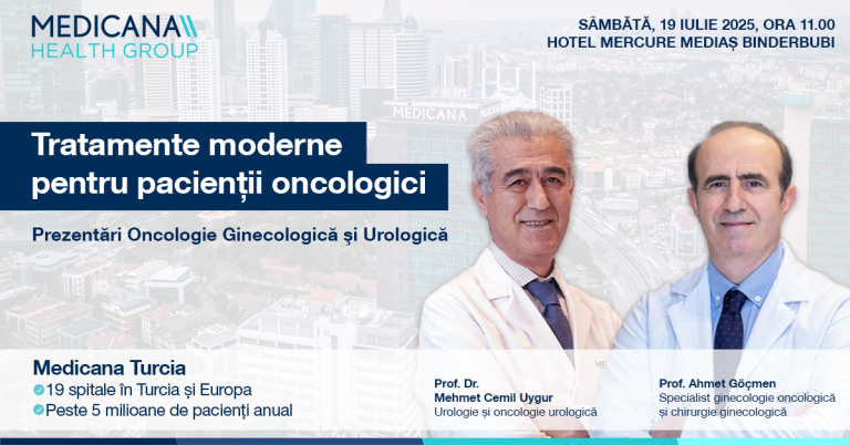 Specialiști din Turcia vin la Mediaș să vorbească despre prevenția, diagnosticarea timpurie și tratamentul cancerelor ginecologice și urologice