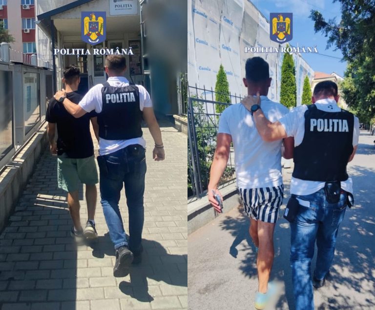 FOTO: Doi tineri din Sibiu, săltați de polițiști pentru mai multe furturi