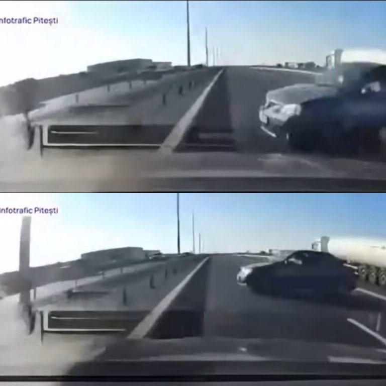 VIDEO: Vrem autostrăzi, dar știm să circulăm pe ele? Un șofer a întors mașina pe banda de circulație, pe A1