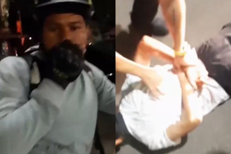 FOTO/VIDEO: Livrator străin, atacat la câteva zile după îndemnul deputatului AUR Dan Tănasă de a refuza comenzile care nu sunt livrate de români. „Du-te înapoi în țara ta” și „Ești un invadator”