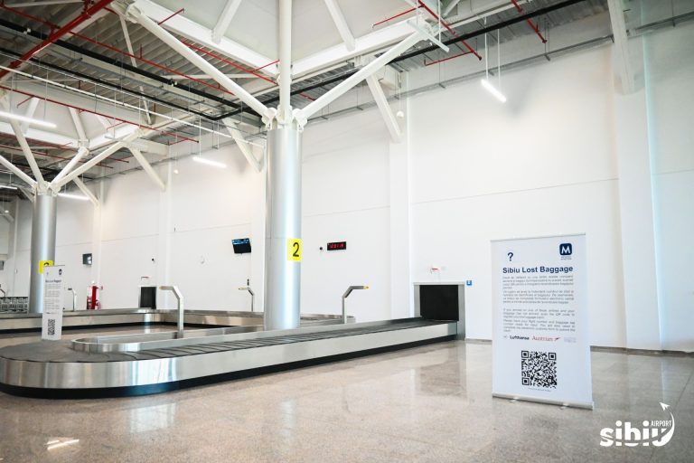 Aeroportul Internațional Sibiu. Formular electronic pentru revendicarea bagajelor