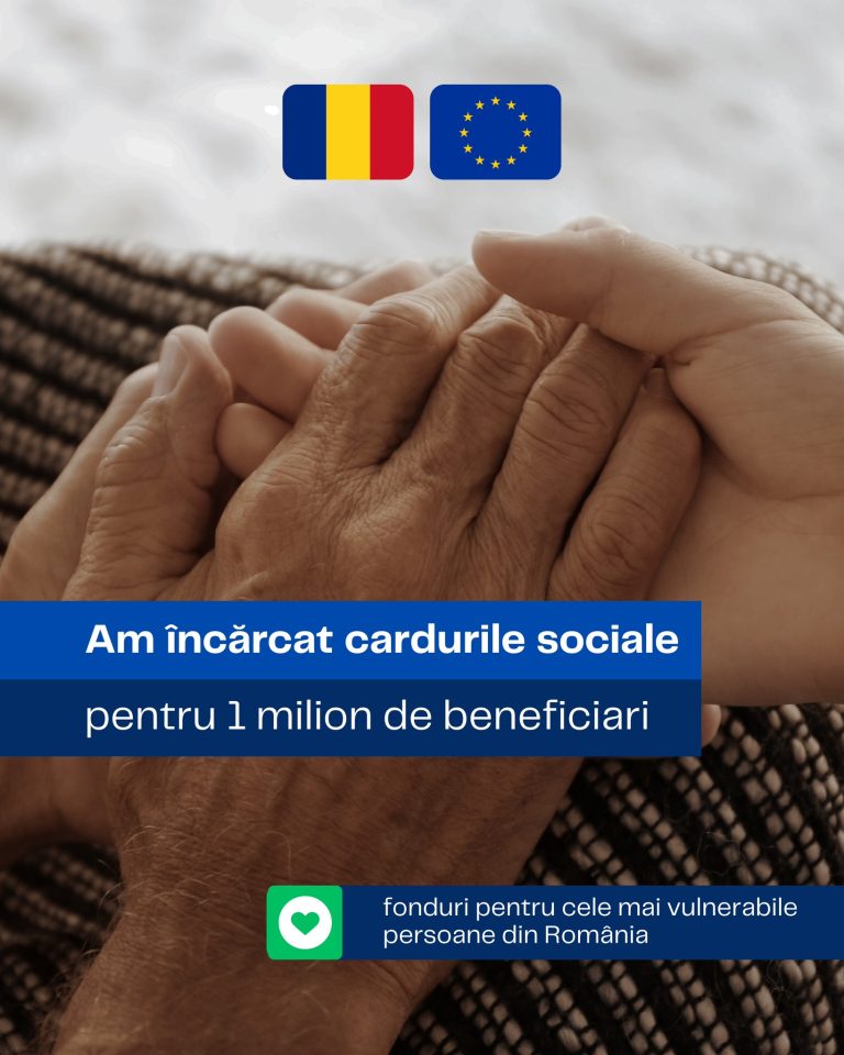 ULTIMA ORĂ: Cardurile sociale au fost încărcate
