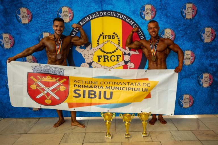 Sportivi sibieni medaliați cu aur la Cupa României la Culturism și Fitness
