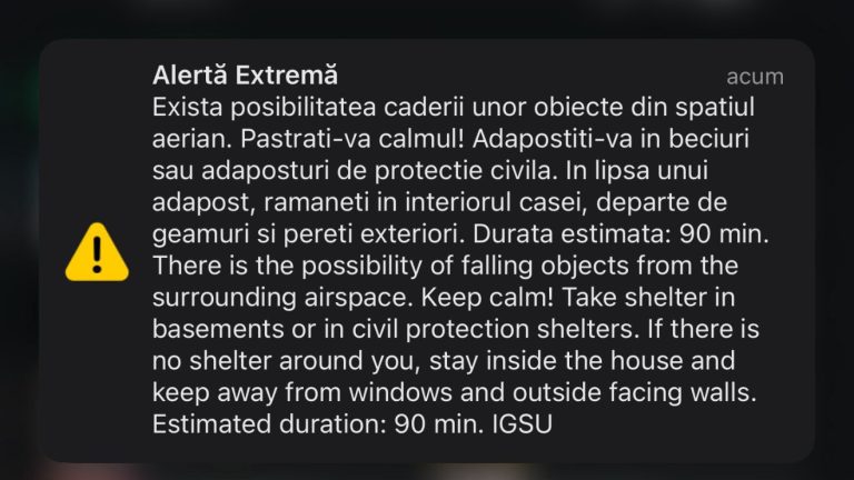 ULTIMA ORĂ: O dronă rusească a intrat în spațiul aerian al României. Polonia și aliații au ridicat aeronavele de la sol
