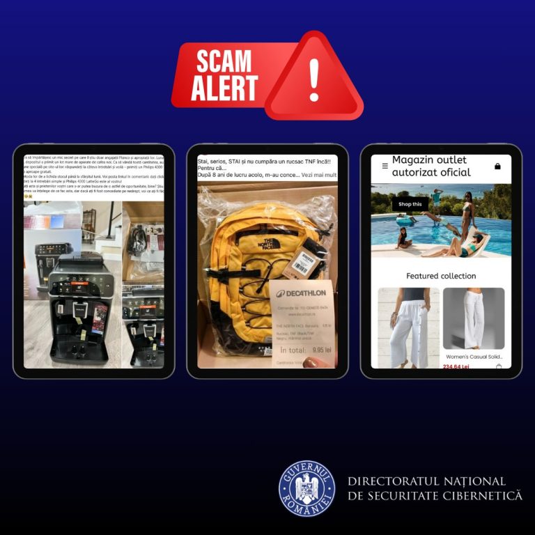Țepe mari în online: „Aparatul de cafea Flanco” sau „Ghiozdanul Decathlon”. Avertismentul DNSC