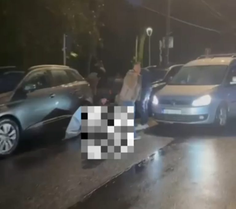 FOTO/VIDEO: Tânără de 19 ani, lovită de autoturism în zona Spitalului Militar Sibiu