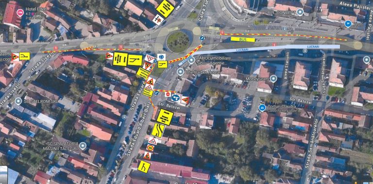 Restricții de circulație pe Șoseaua Alba Iulia între 6 și 23 noiembrie