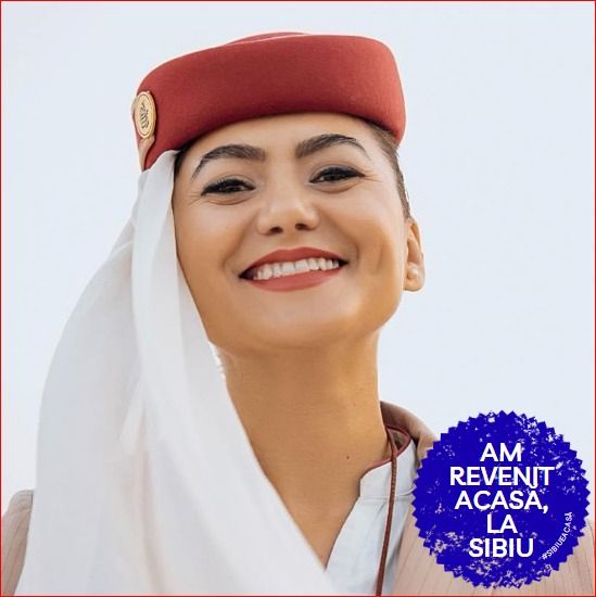 INTERVIU. Fostă însoțitoare de zbor în Orientul Mijlociu vreme de zece ani, Ramona Ghiță simte că „Sibiul e locul unde cu toții putem face lucruri minunate!”