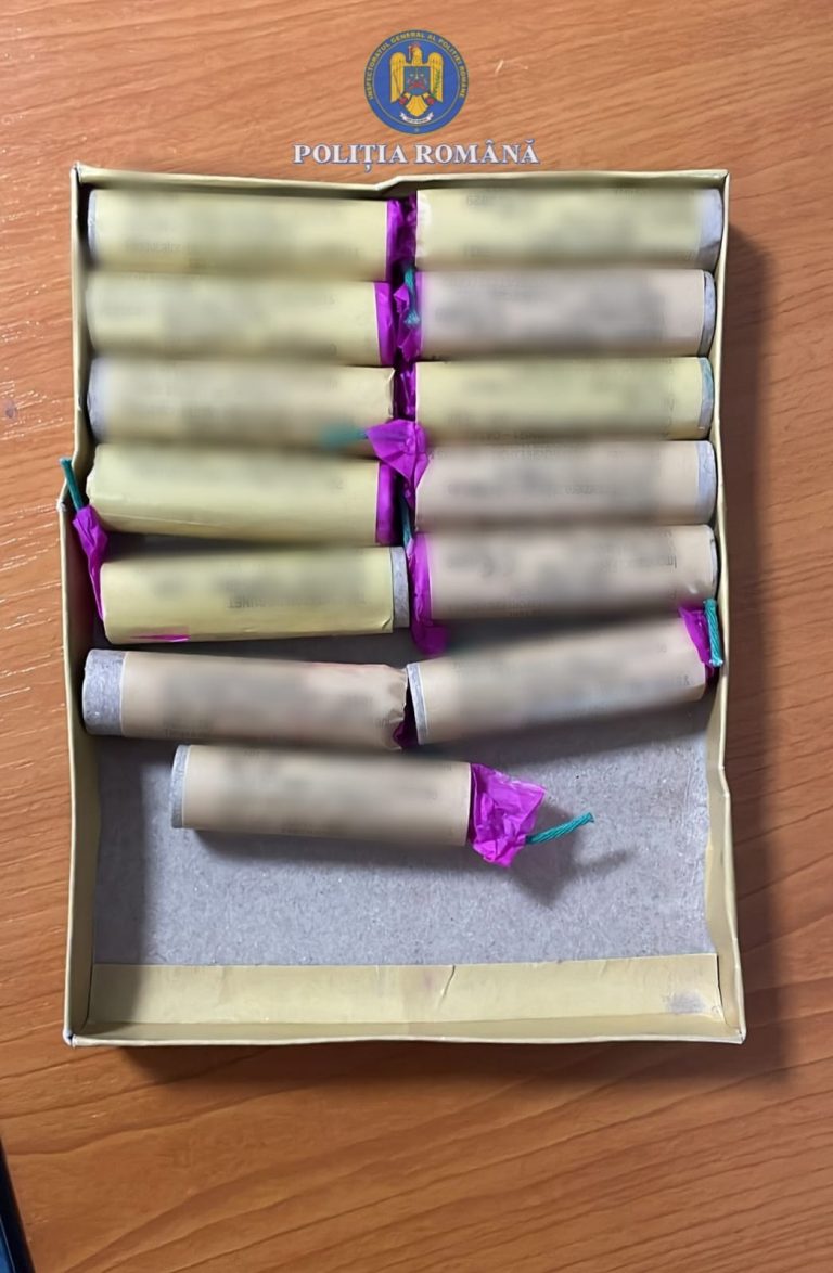 FOTO: Încă o captură de articole pirotehnice în județul Sibiu