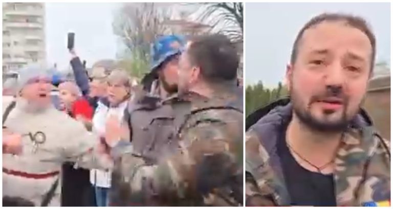 VIDEO: A început circul la Alba Iulia. „Marș la Moscova” i-a strigat un participant lui Călin Georgescu