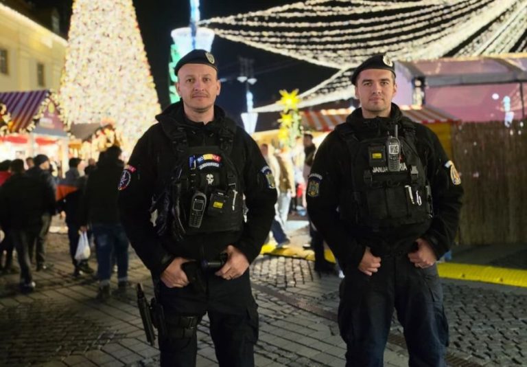 Jandarmii sibieni la posturi și de Crăciun