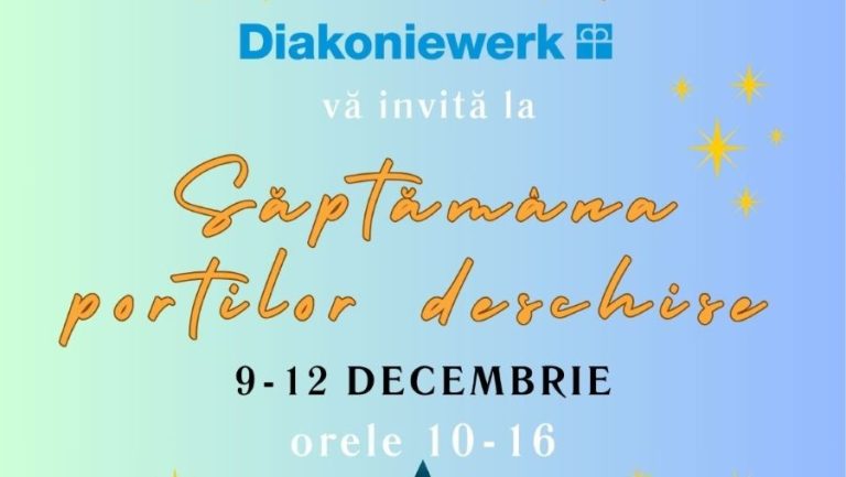 Săptămâna Porților Deschise la Diakoniewerk Sibiu 9–13 decembrie 2025