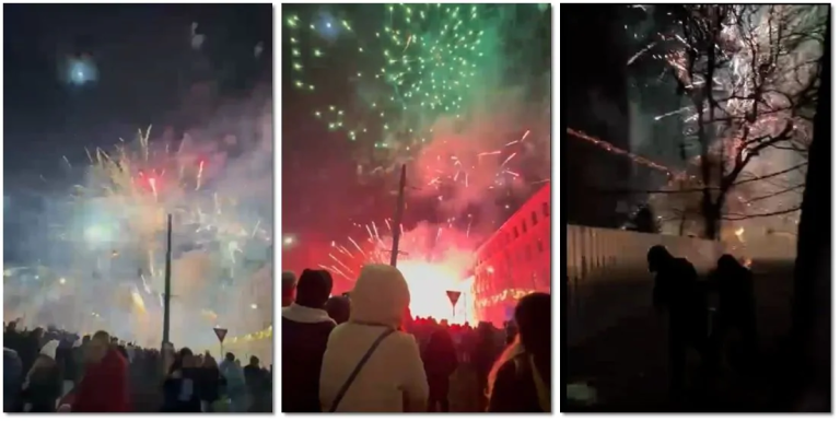 VIDEO: Focul de artificii organizat într-un mare oraș din România, aproape să producă o tragedie