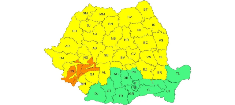 ULTIMA ORĂ: Nu se opresc ninsorile în Sibiu. Cod Galben până marți dimineața