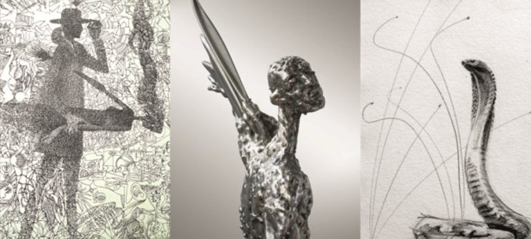 Ziua Culturii Naționale la Primăria Sibiu. Expoziția TREI a artiștilor ieșeni Dragoș Pătrașcu, Sorin Purcaru și Adrian Stoleriu