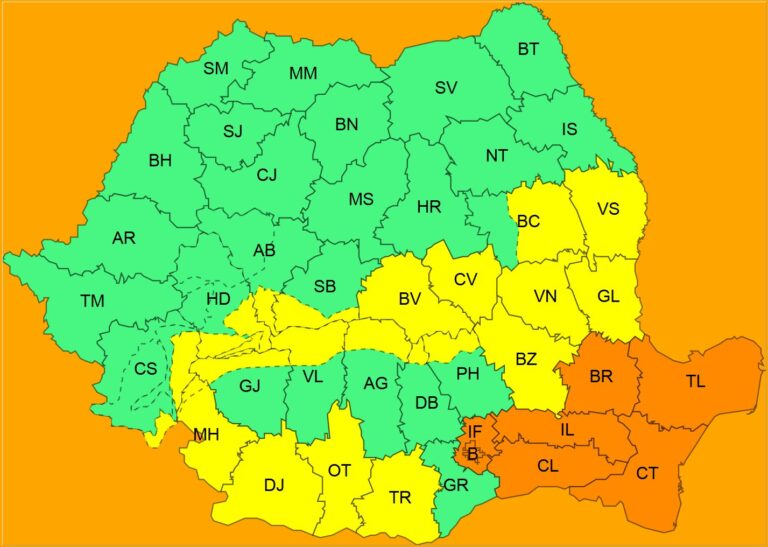 ULTIMA ORĂ: Județul Sibiu NU SCAPĂ de Codul Galben de ninsori
