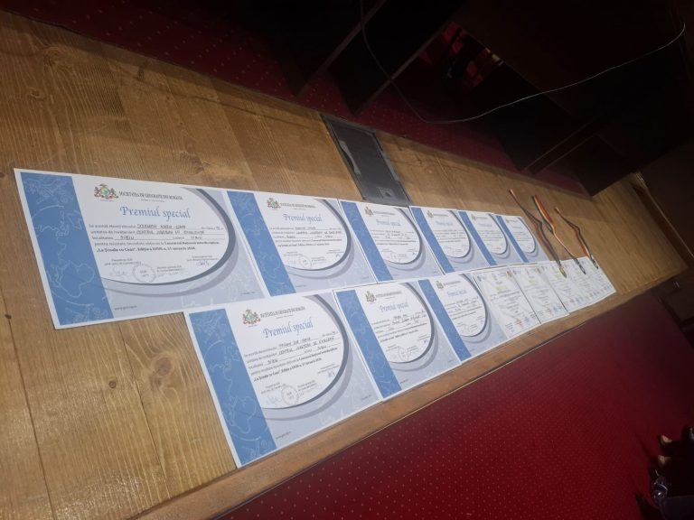 FOTO: 36 de premii și distincții obținute de elevii sibieni și medieșeni la un concurs de geografie