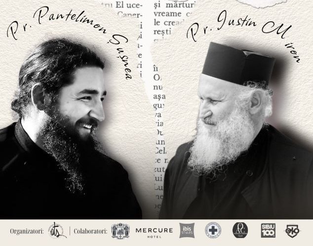 Arhimandritul Iustin Miron și Ieromonahul Pantelimon Șușnea conferențiază la Sibiu