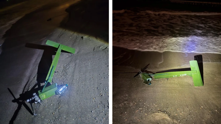 ULTIMA ORĂ/FOTO: Dronă descoperită pe plaja din Mamaia