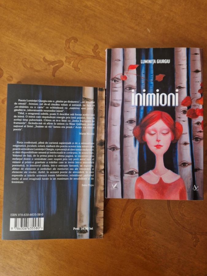 „Inimioni”, un nou volum de poezie semnat de Luminița Giurgiu
