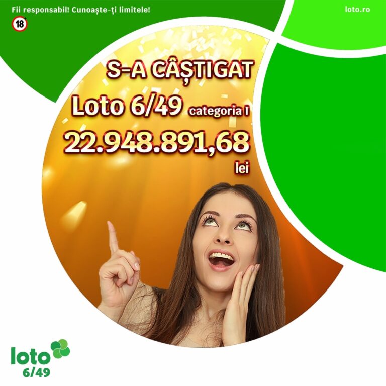 Cu 28 de lei a câștigat aproape 23 de milioane de lei la Loto 6/49