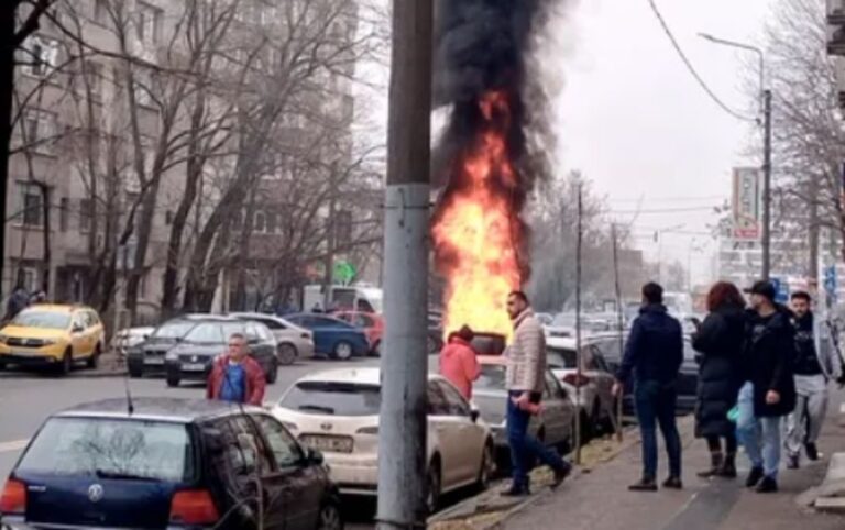 Explozie urmată de incendiu în Sectorul 6 din București: o femeie a murit rasă de vie, într-o mașină electrică, iar mai multe autoturisme au fost distruse