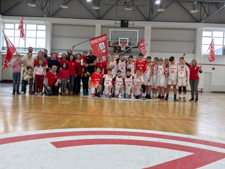 Echipa de baschet masculin U13 de la CSS Sibiu, parcurs fără greșeală în Campionatul Național