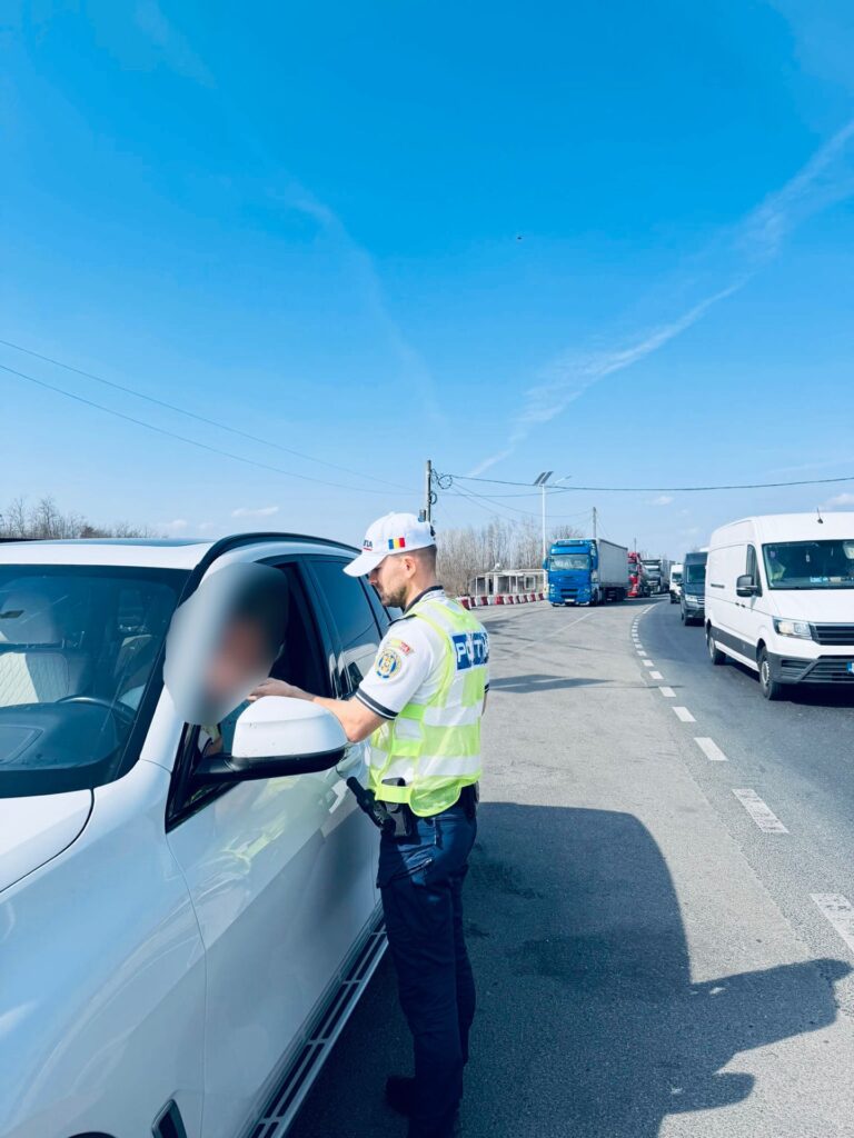 FOTO: Acțiune în forță a Poliției Sibiu: vitezomanii, principala țintă pe DN1