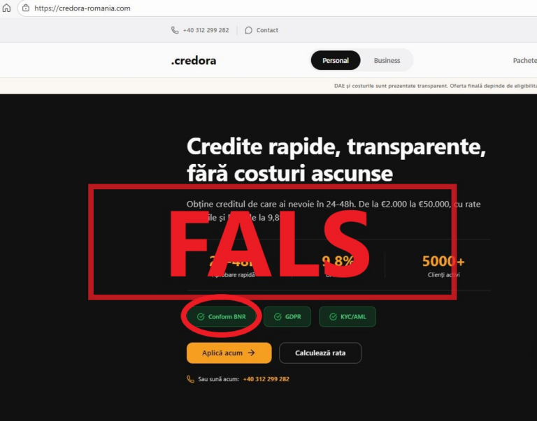 Atenționare oficială: BNR dezvăluie o tentativă de fraudă cu credite false