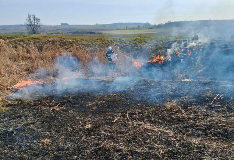 FOTO/VIDEO: Dezastru în Sibiu: sute de hectare arse în incendii de vegetație. Weekendul trecut a fost cel mai grav