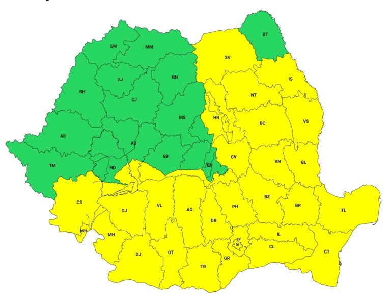 ULTIMA ORĂ: Episod de VREME SEVERĂ în România și județul Sibiu