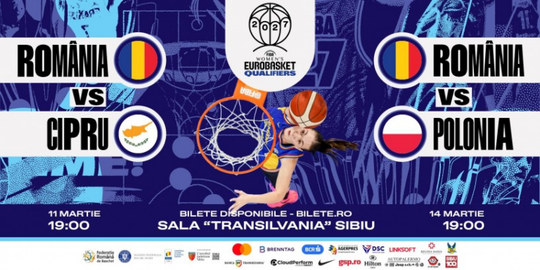 Baschet de elită la Sala Transilvania: Tricolorele luptă la Sibiu pentru calificarea la EuroBasket 2027