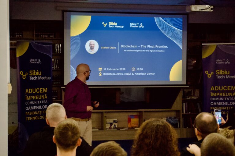 Blockchain și Leadership la Sibiu Tech Meetup, ediția februarie 2026