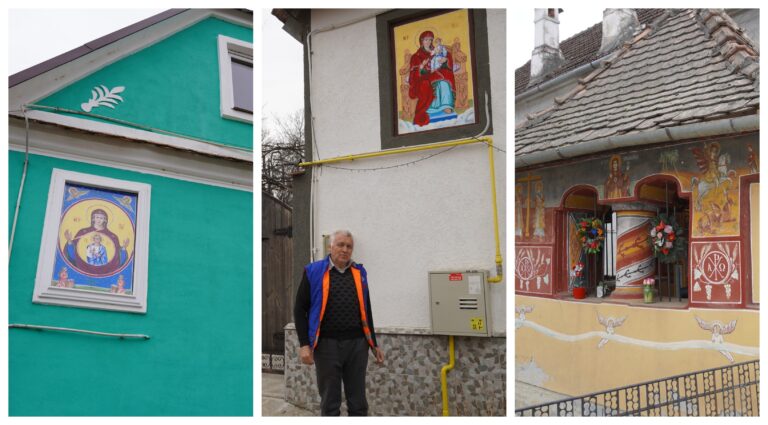 Tradiția icoanelor pictate pe case în Sebeșu de Jos, județul Sibiu – povestea familiei Cercel și a unui meșteșug unic