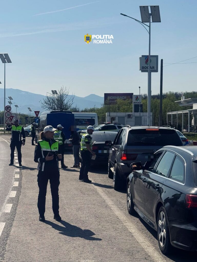 FOTO: Operațiune fulger în județul Sibiu: poliția a tras pe dreapta sute de mașini