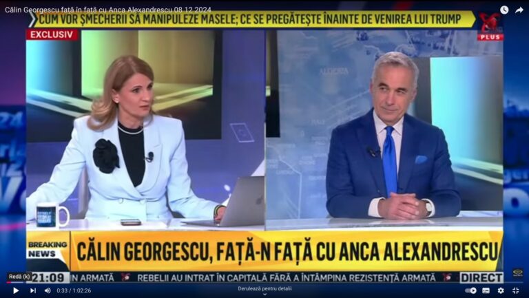 Călin Georgescu: Au închis „Televiziunea Poporului” în Săptămâna Mare. Un abuz