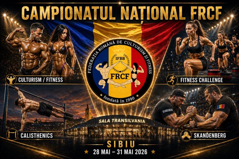 Sibiul va fi gazda celui mai complex Campionat Național de Culturism și Fitness