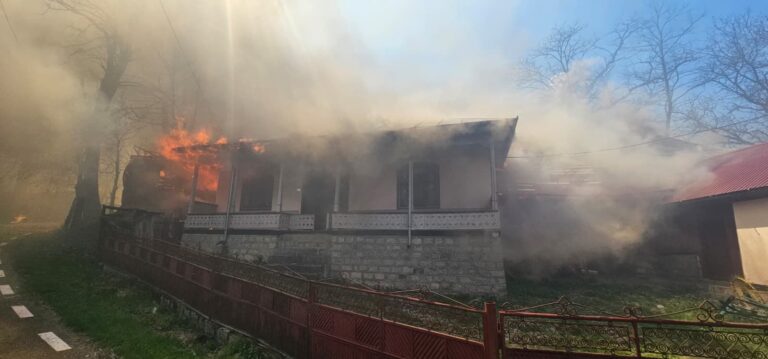 VIDEO/FOTO – Dramatic: 32 de case dintr-un sat au ars, duminică, într-un INCENDIU